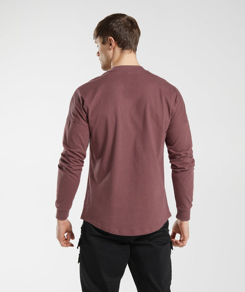 gs-x-david-laid-oversized-long-sleeve-t-shirt-magenta-brown-aw23-6759437