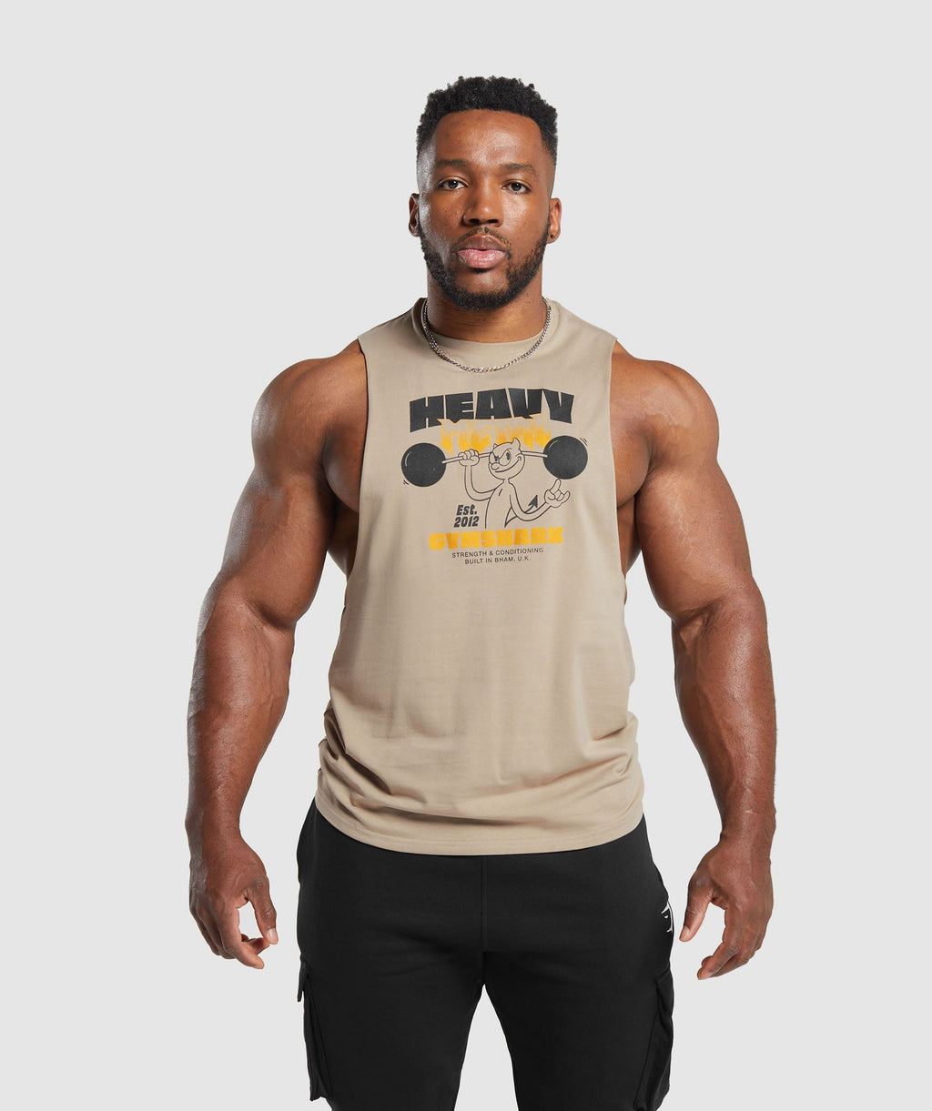 gymshark-heavy-metal-drop-arm-tank-brown-aw23