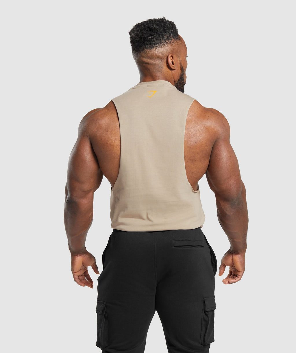 gymshark-heavy-metal-drop-arm-tank-brown-aw23