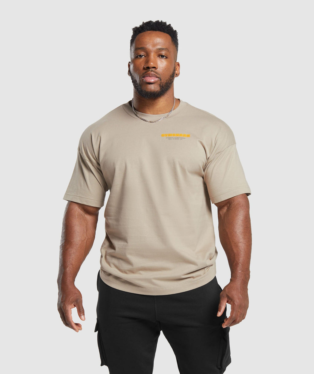 gymshark-heavy-metal-t-shirt-brown-aw23