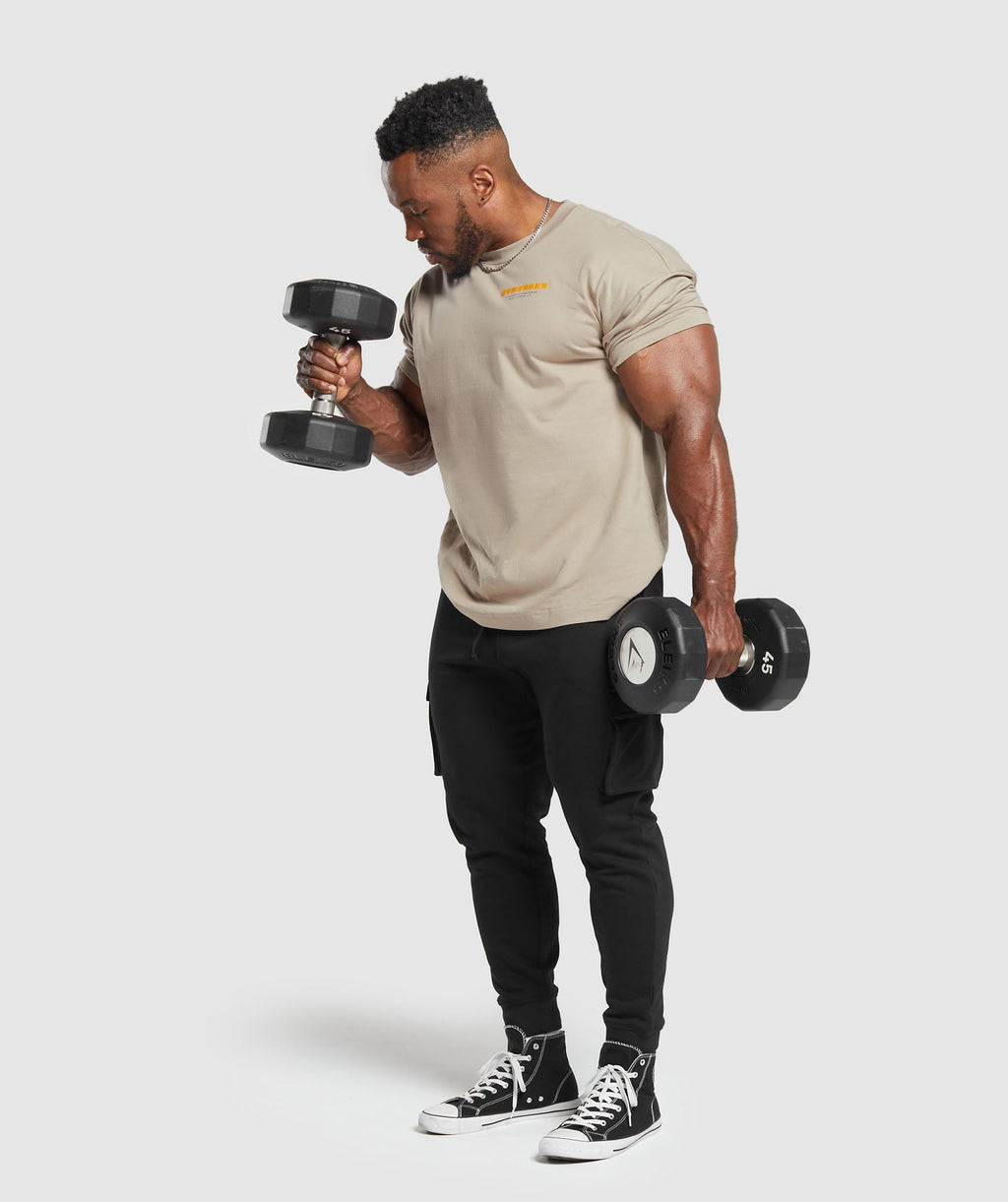 gymshark-heavy-metal-t-shirt-brown-aw23
