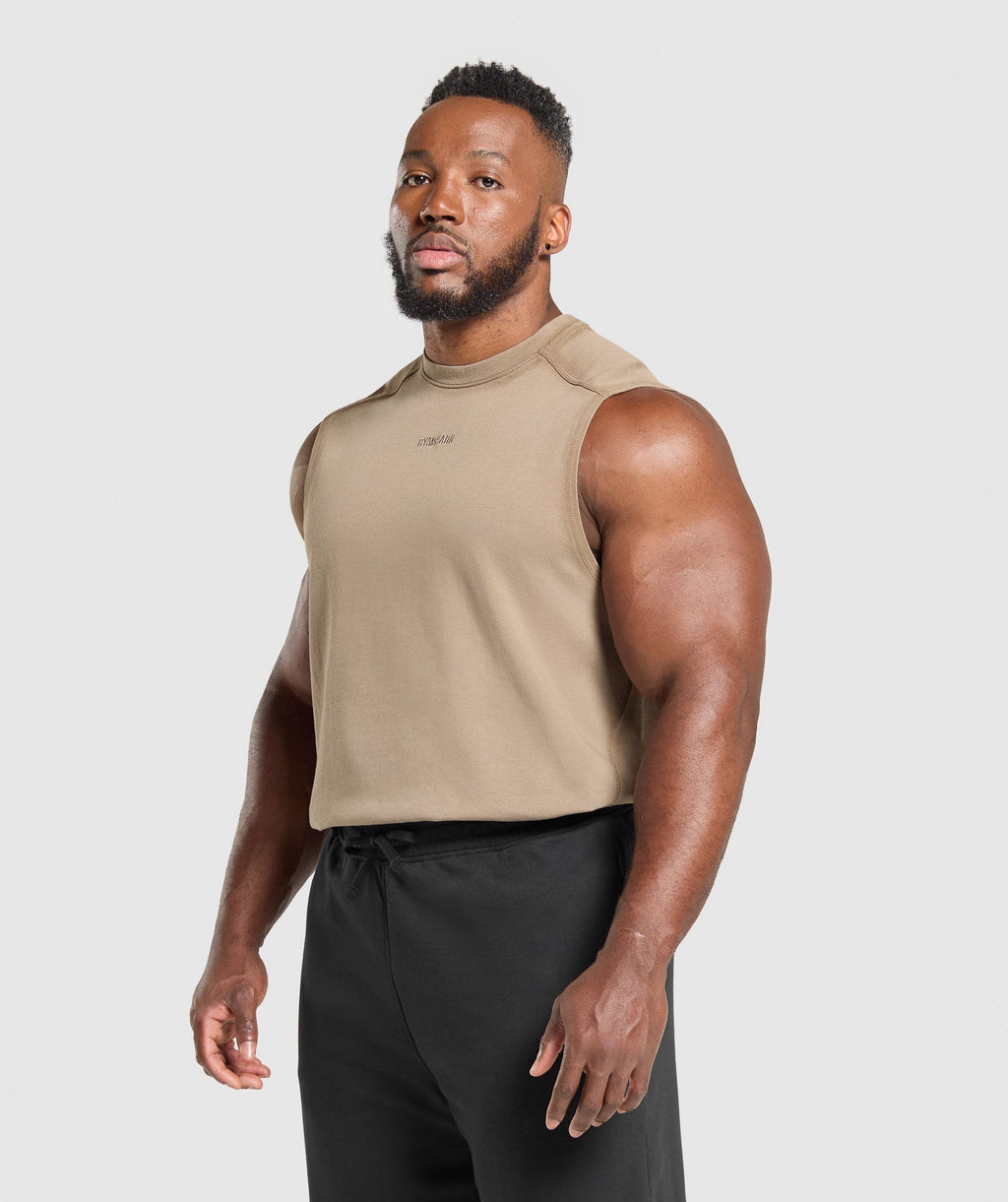 gymshark-heavyweight-tank-lifestyle-brown-ss25