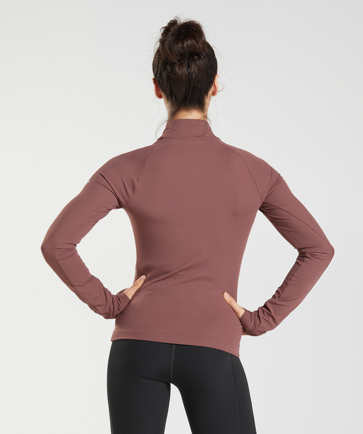 gymshark-running-1-4-zip-magenta-brown-ss23