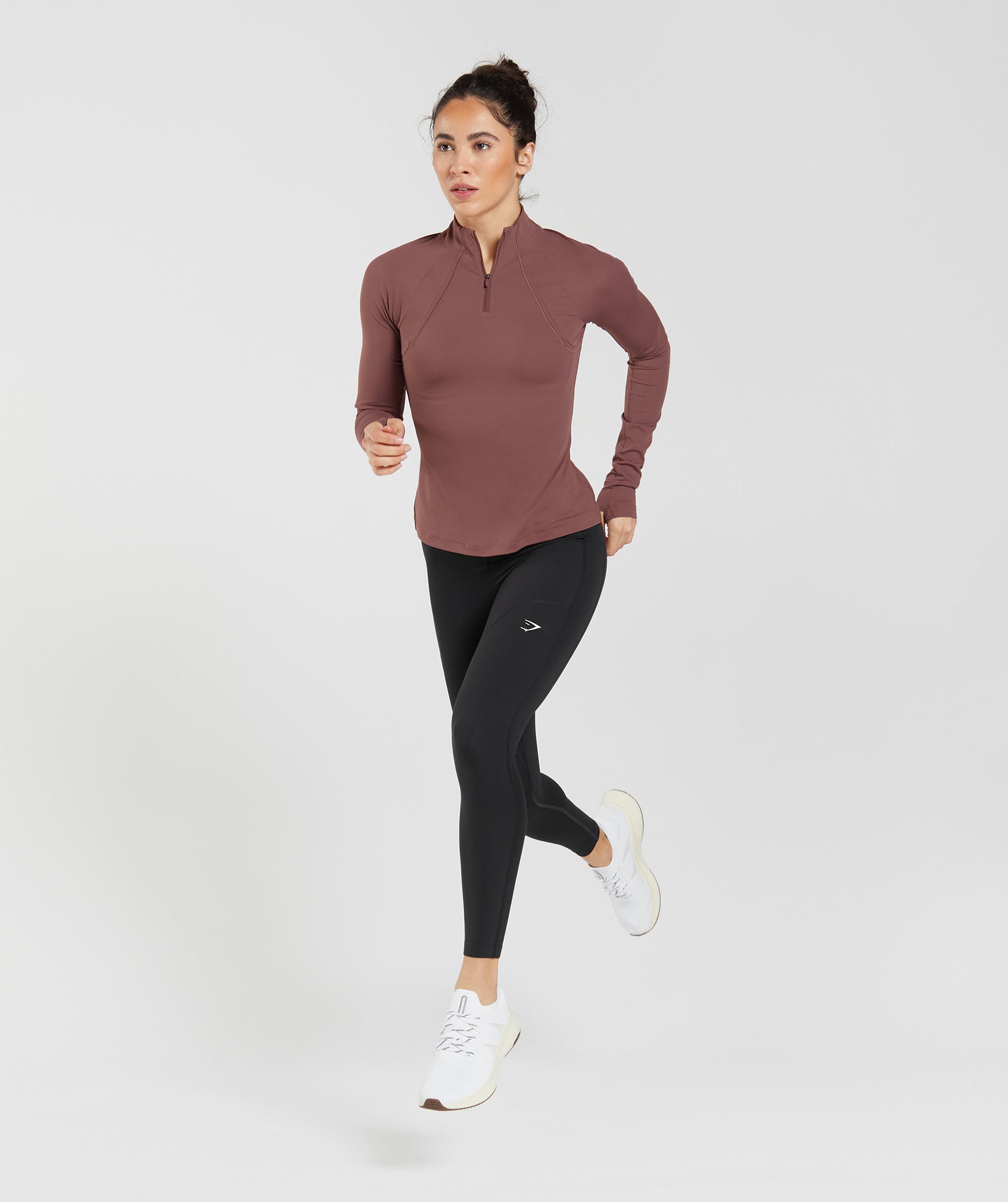 gymshark-running-1-4-zip-magenta-brown-ss23