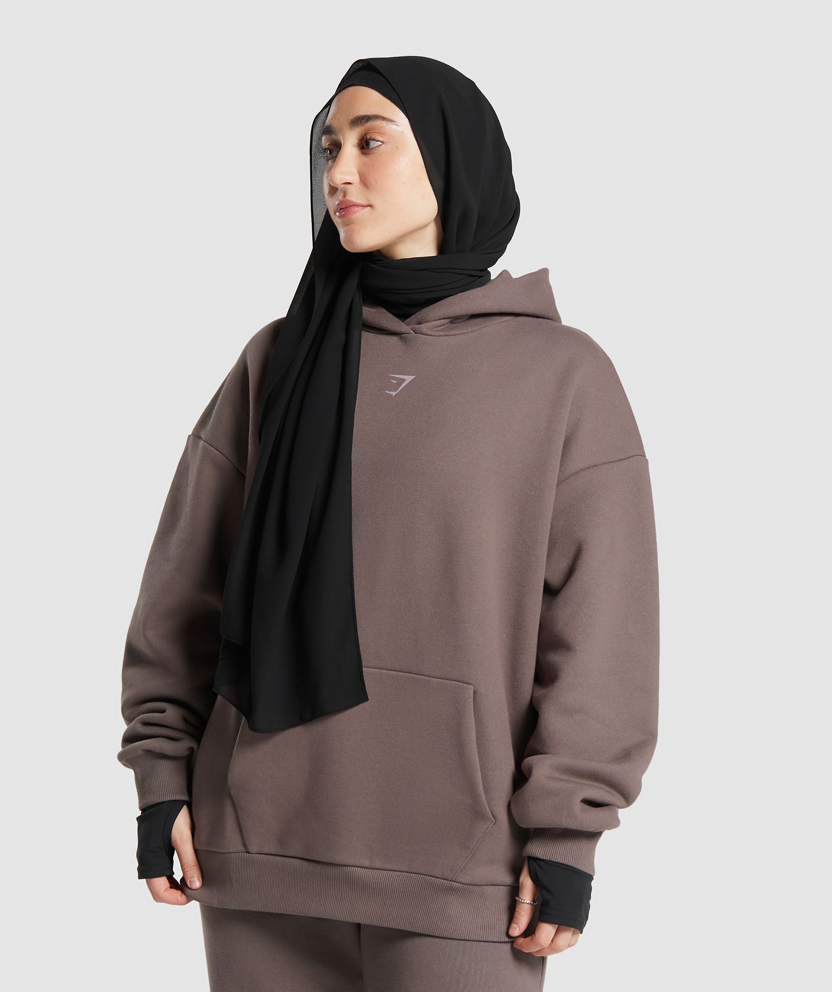 gs-x-leana-deeb-oversized-graphic-hoodie-dusty-brown-ss24