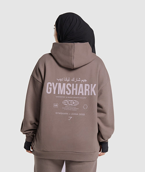 gs-x-leana-deeb-oversized-graphic-hoodie-dusty-brown-ss24