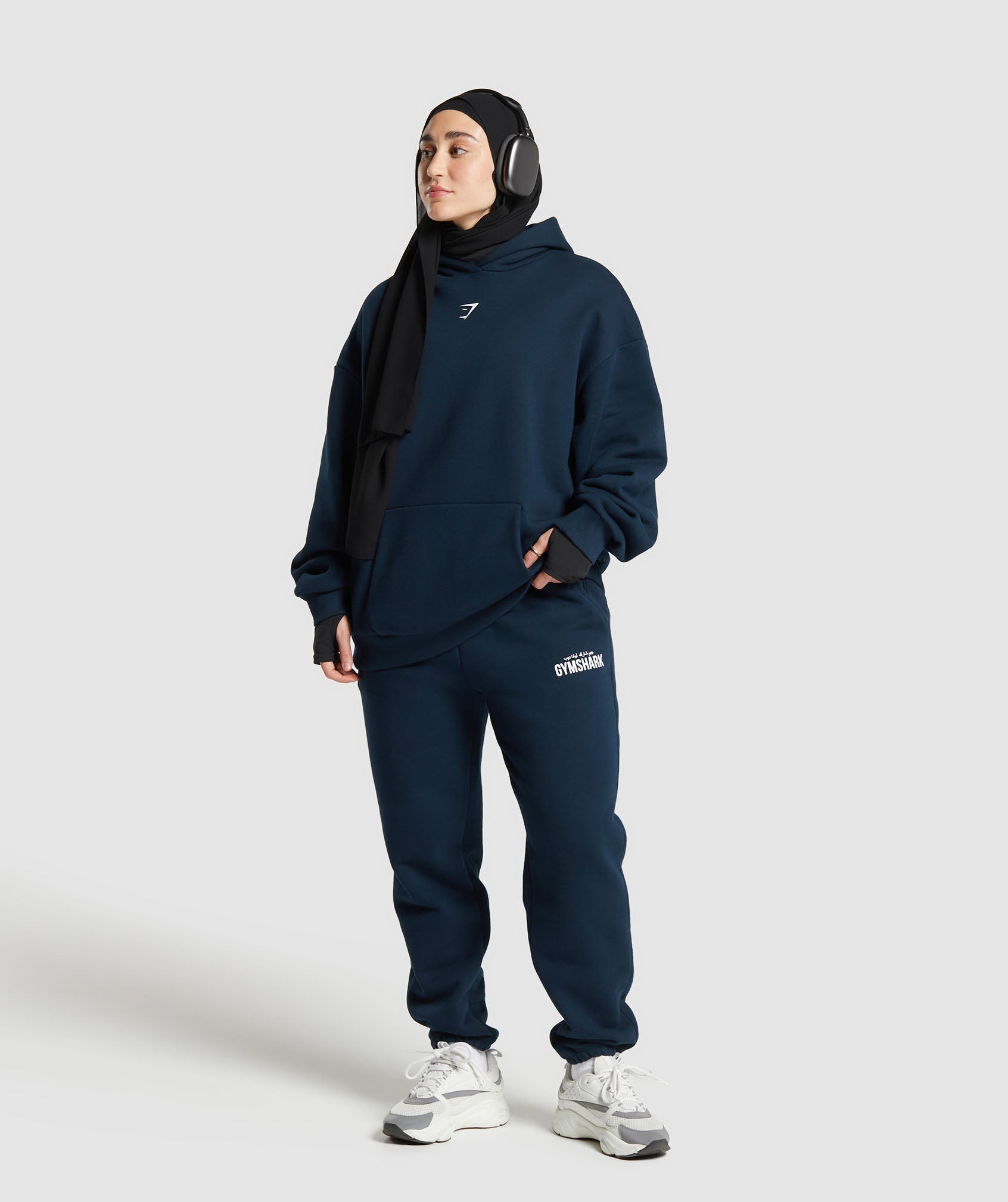 gs-x-leana-deeb-oversized-graphic-hoodie-navy-ss24