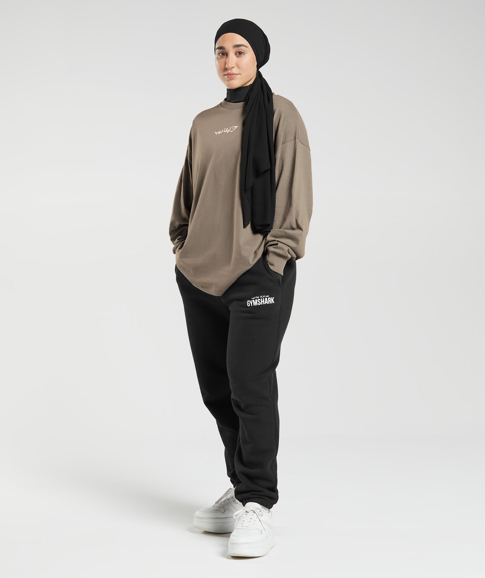 gs-x-leana-deeb-oversized-long-sleeve-top-brushed-brown-aw23