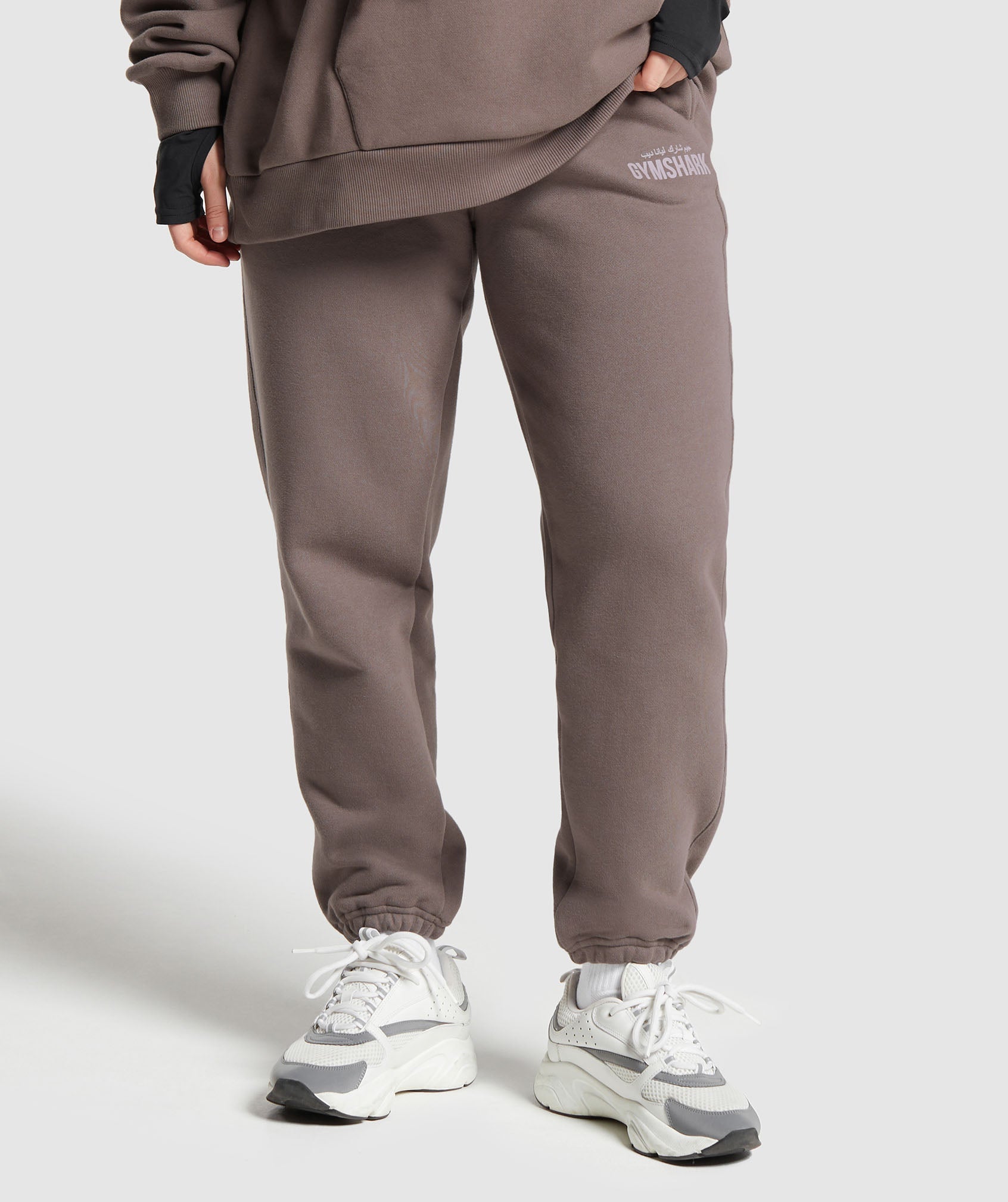gs-x-leana-deeb-oversized-joggers-dusty-brown-ss24