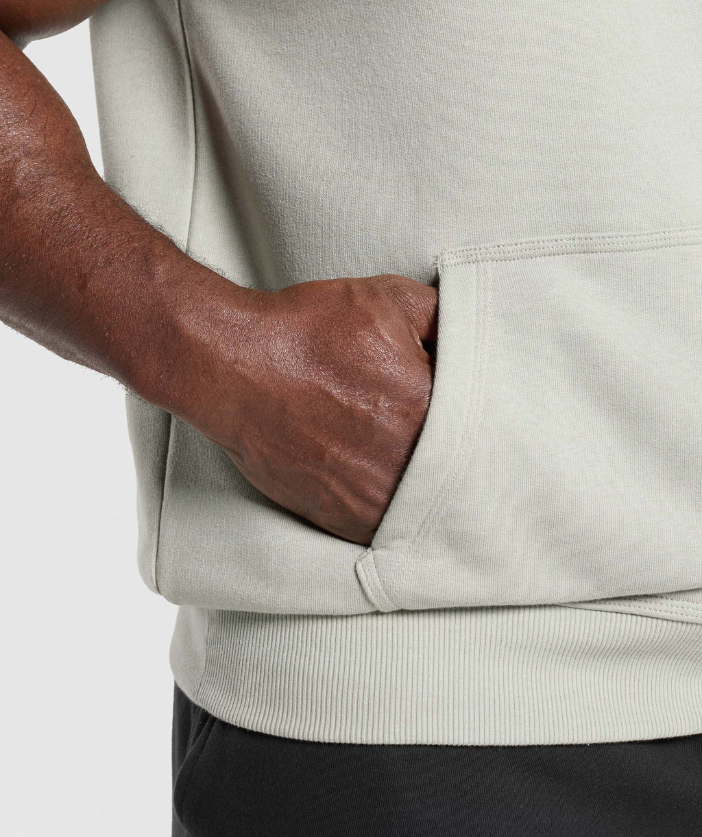 gymshark-legacy-1-4-zip-cap-sleeve-hoodie-stone-grey-ss25