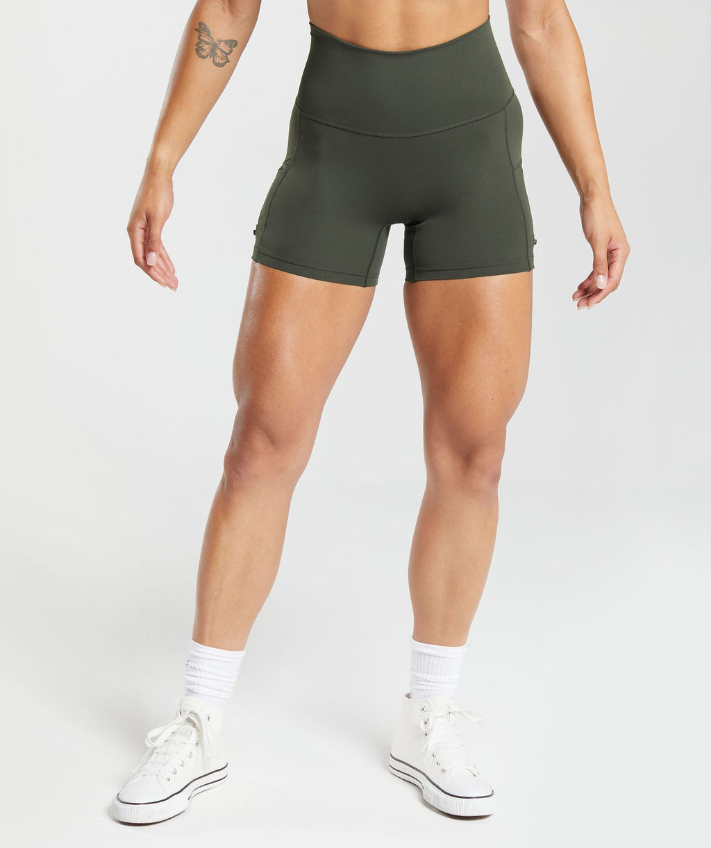 gymshark-legacy-tight-shorts-deep-olive-green-aw23