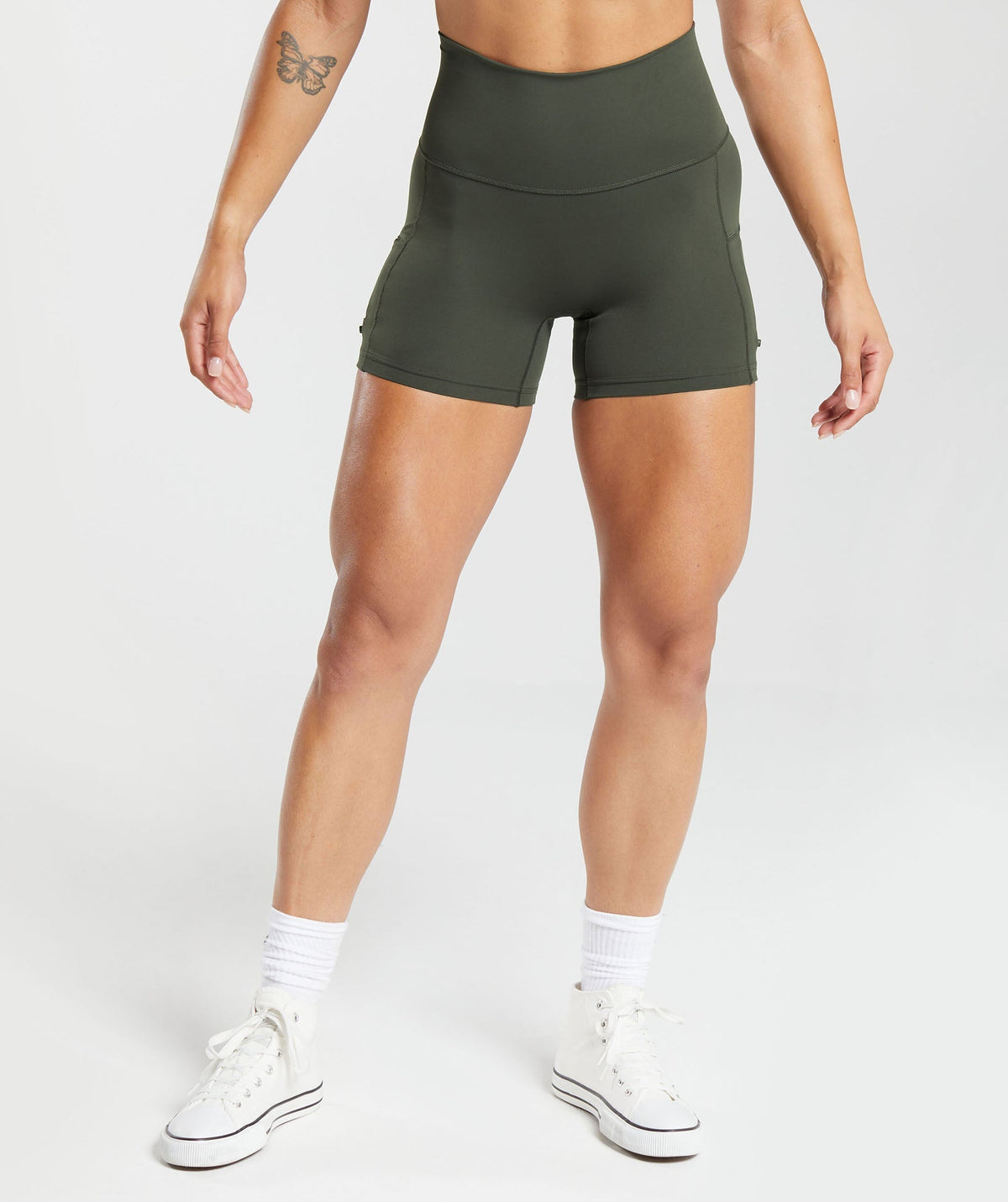 gymshark-legacy-tight-shorts-deep-olive-green-aw23