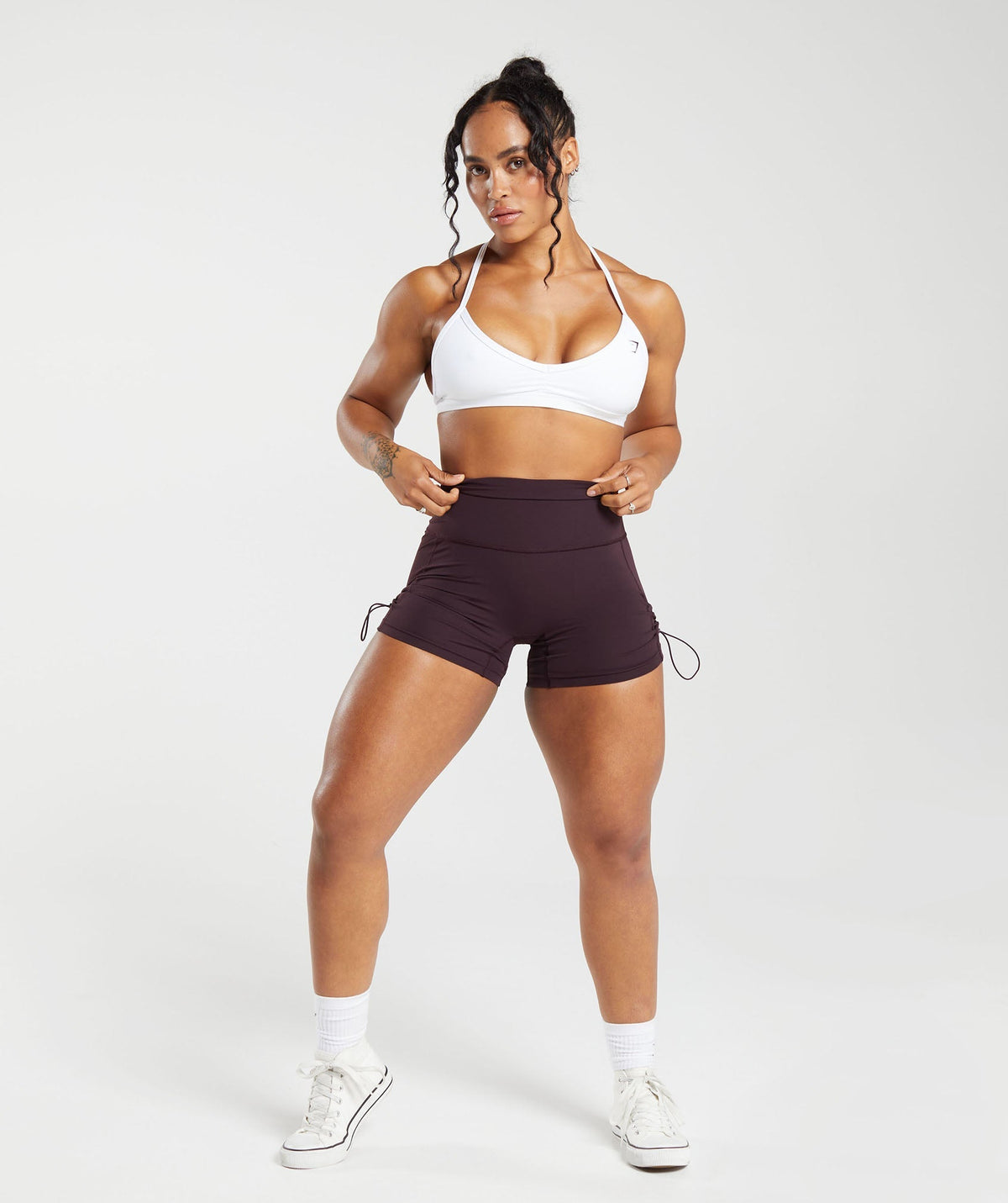 gymshark-legacy-logo-shorts-plum-brown-aw23