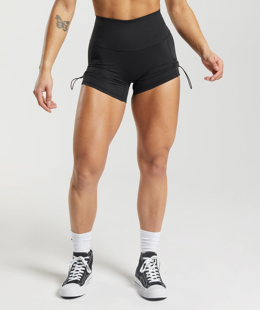 gymshark-legacy-ruched-tight-shorts-black-aw22