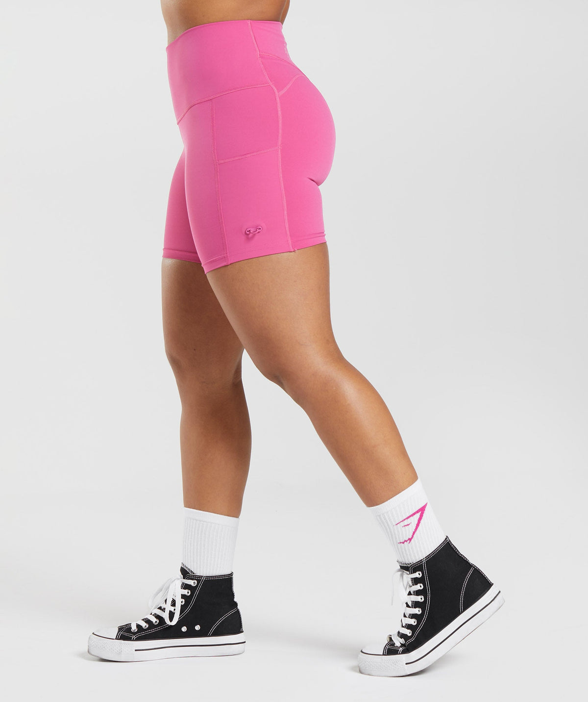 gymshark-legacy-ruched-tight-shorts-deep-pink-aw22