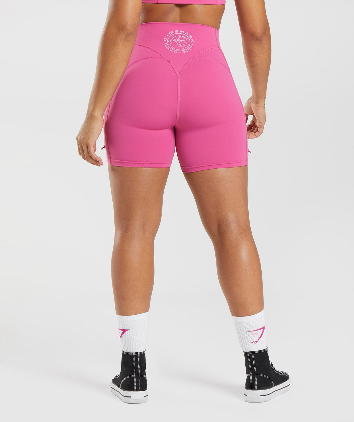 gymshark-legacy-ruched-tight-shorts-deep-pink-aw22