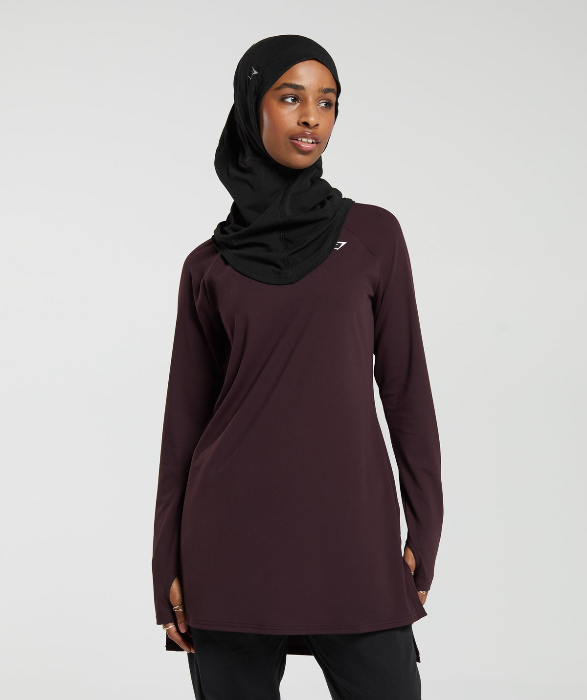 gymshark-long-line-long-sleeve-top-plum-brown-aw23