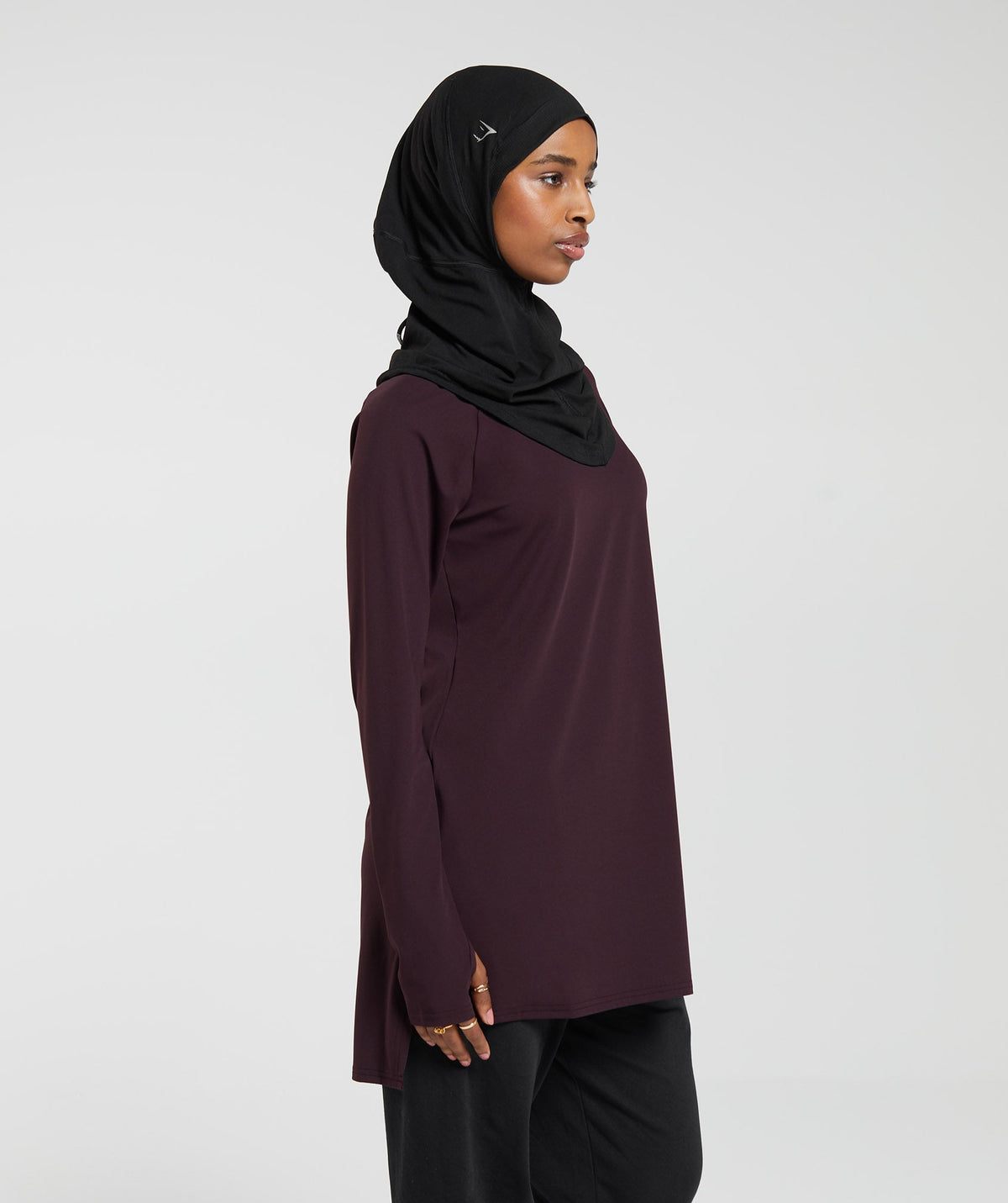gymshark-long-line-long-sleeve-top-plum-brown-aw23