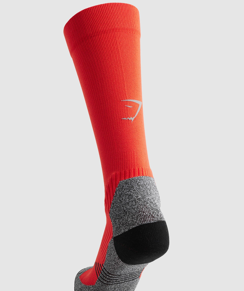 gymshark-long-performance-socks-papaya-orange-ss22