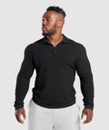 gymshark-long-sleeve-waffle-polo-shirt-black-aw24