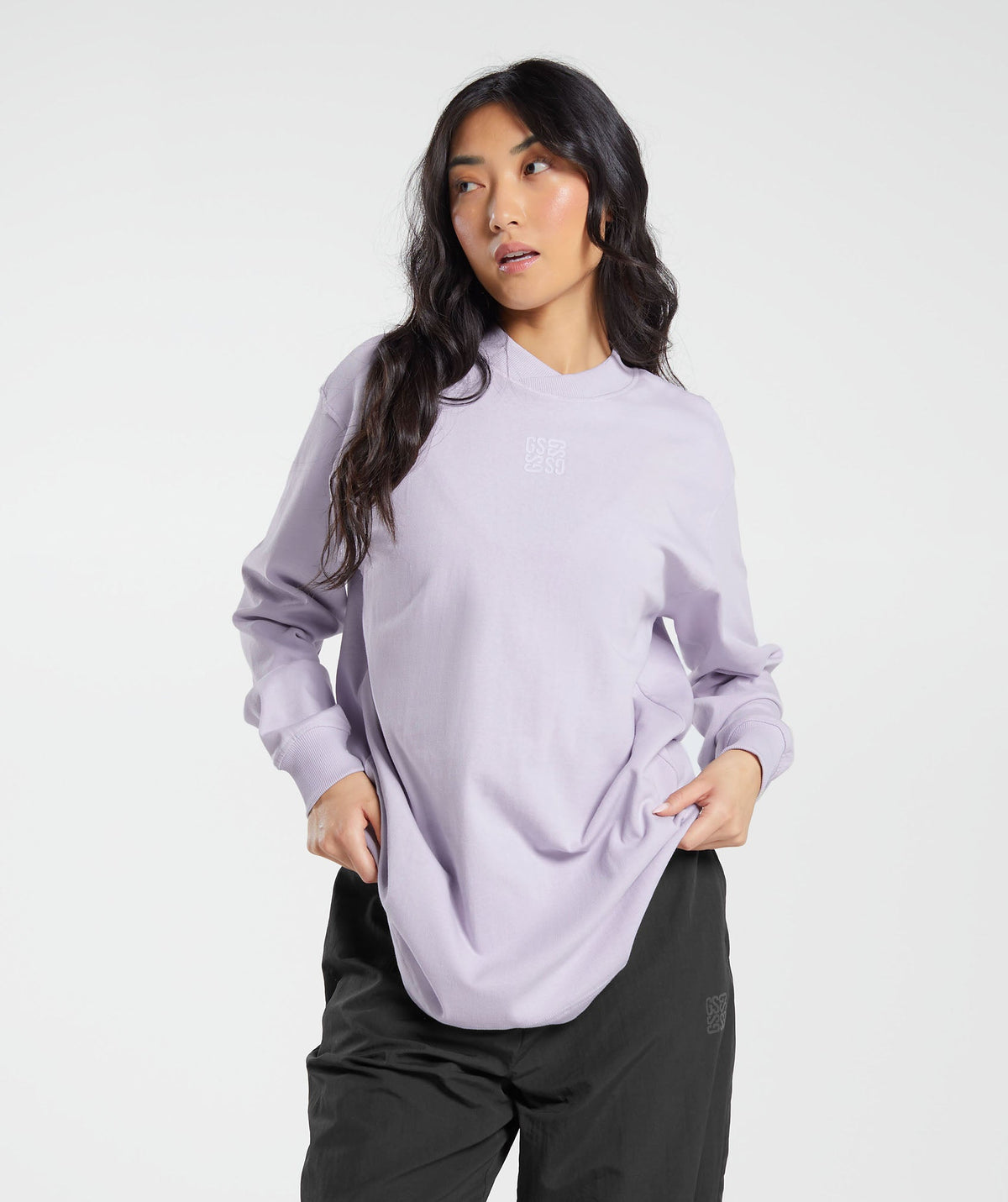 gymshark-monogram-oversized-long-sleeve-top-moon-purple-aw23