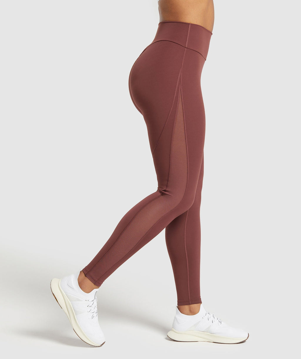 gymshark-mesh-placement-legging-burgundy-brown-ss24