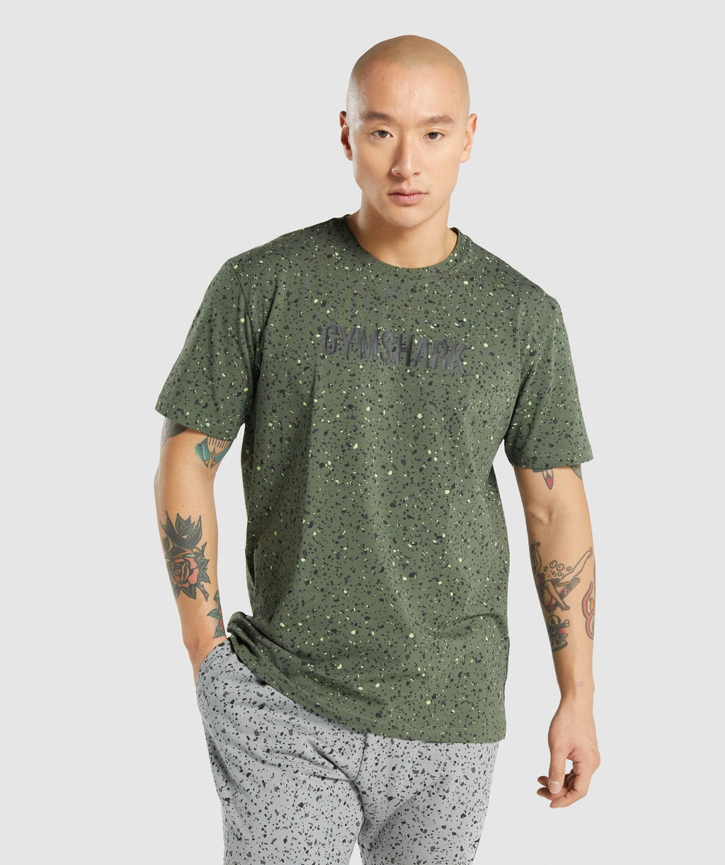 gymshark-micro-print-t-shirt-green-print-aw21