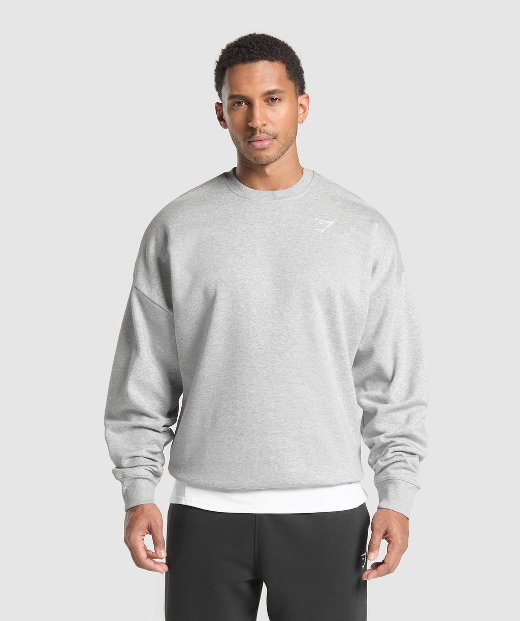 gymshark-oversized-crest-crew-light-grey-core-marl-ss25