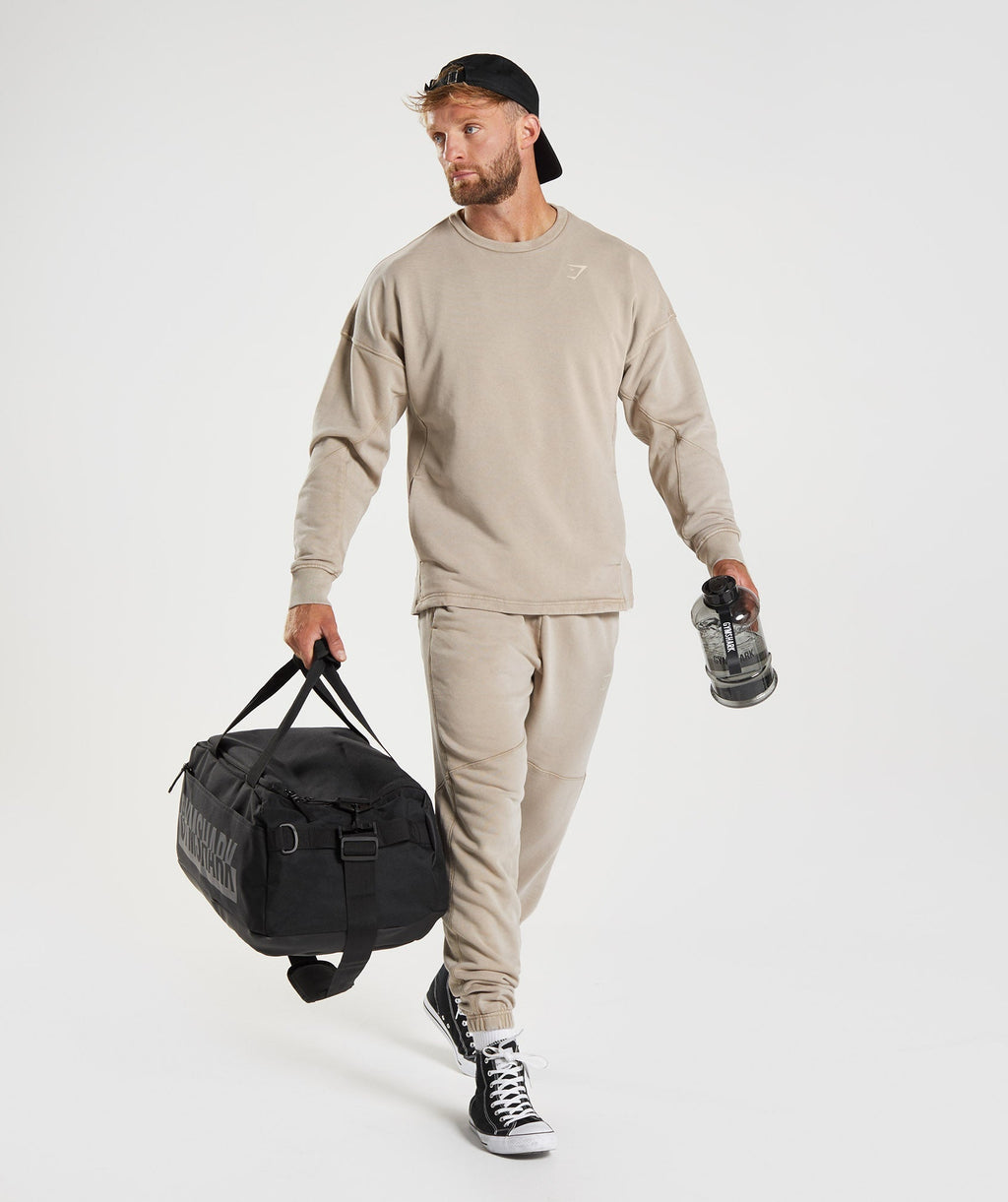 gymshark-power-washed-crew-cement-brown-aw22