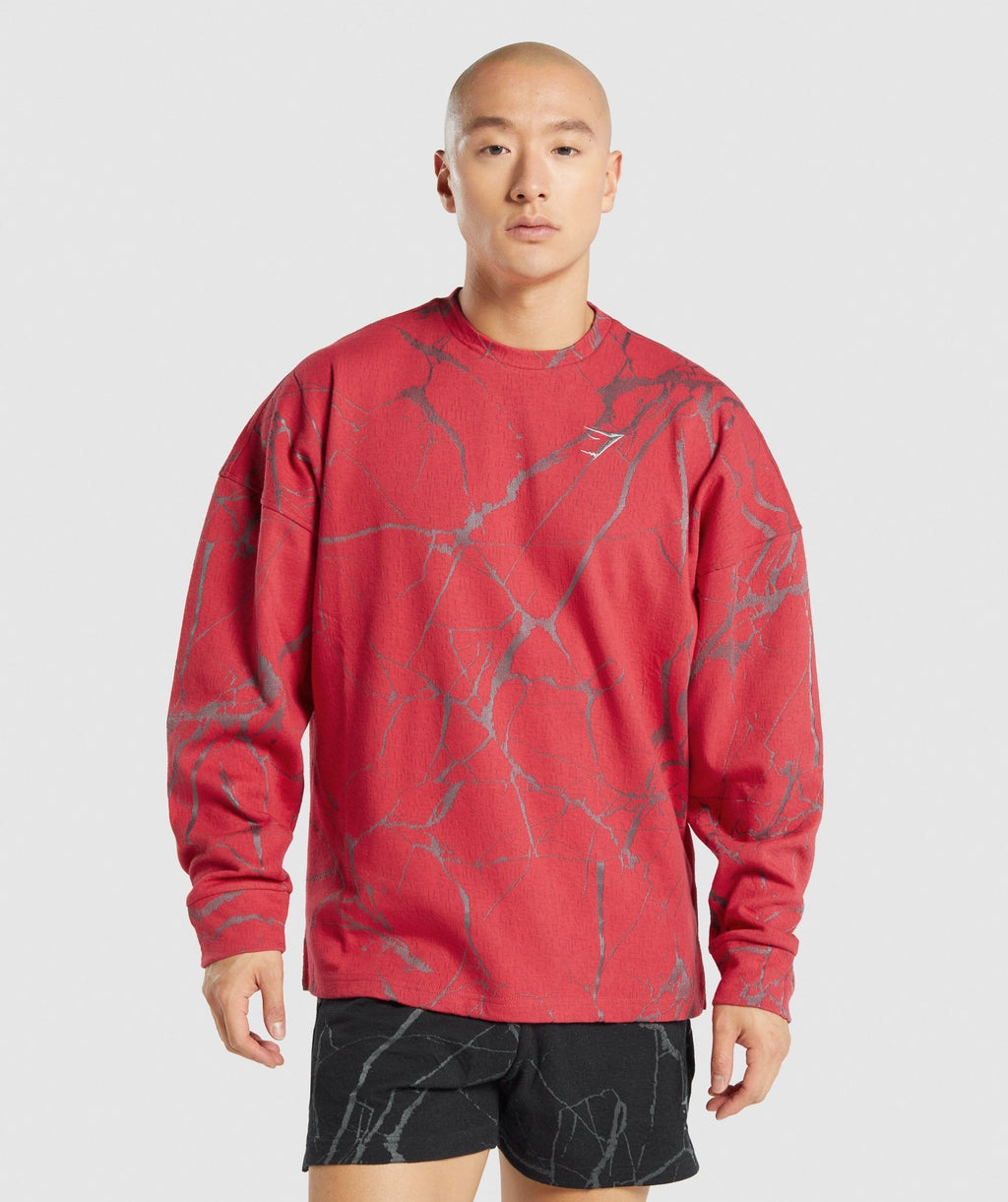 gymshark-power-crew-red-print-aw21