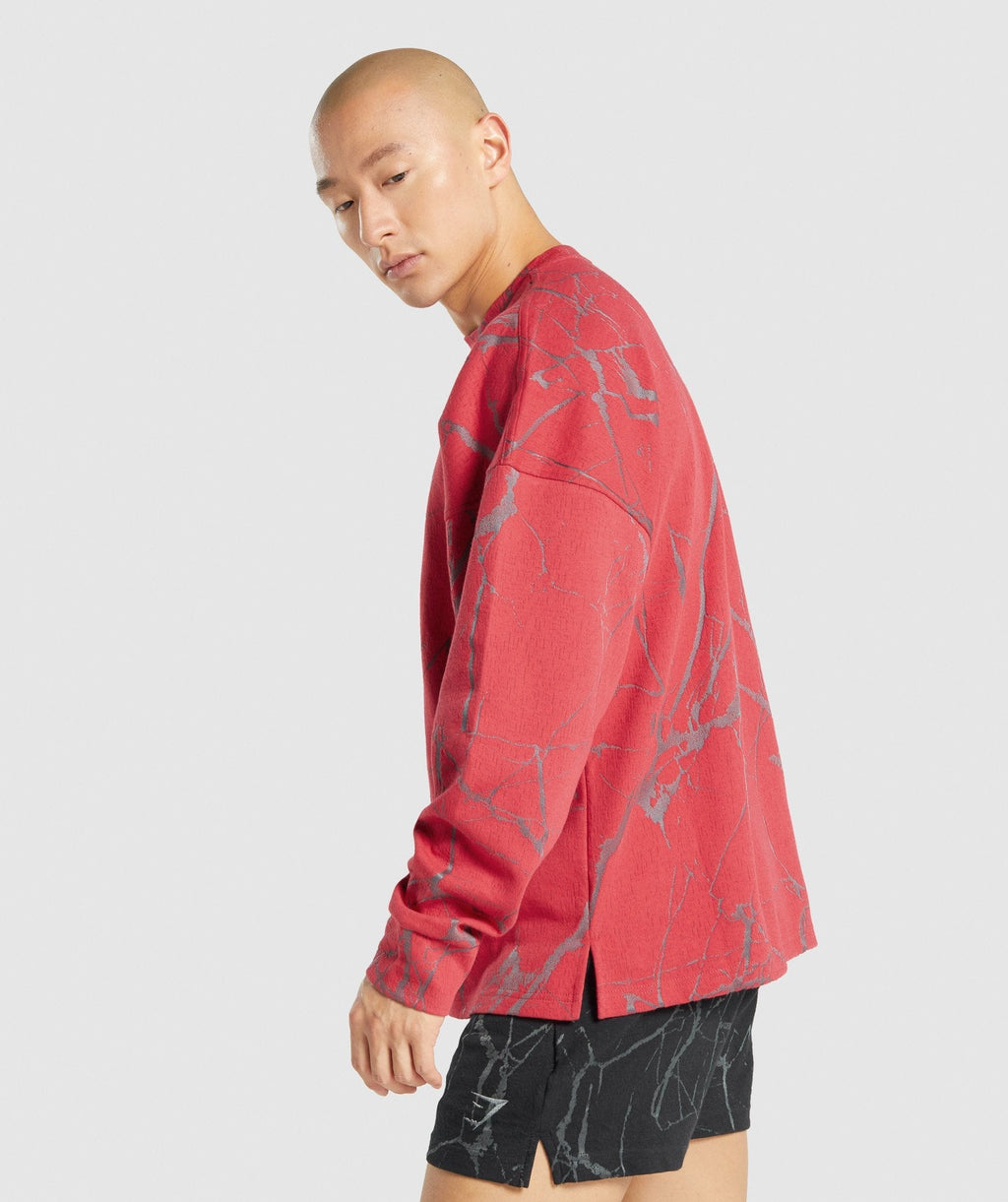 gymshark-power-crew-red-print-aw21