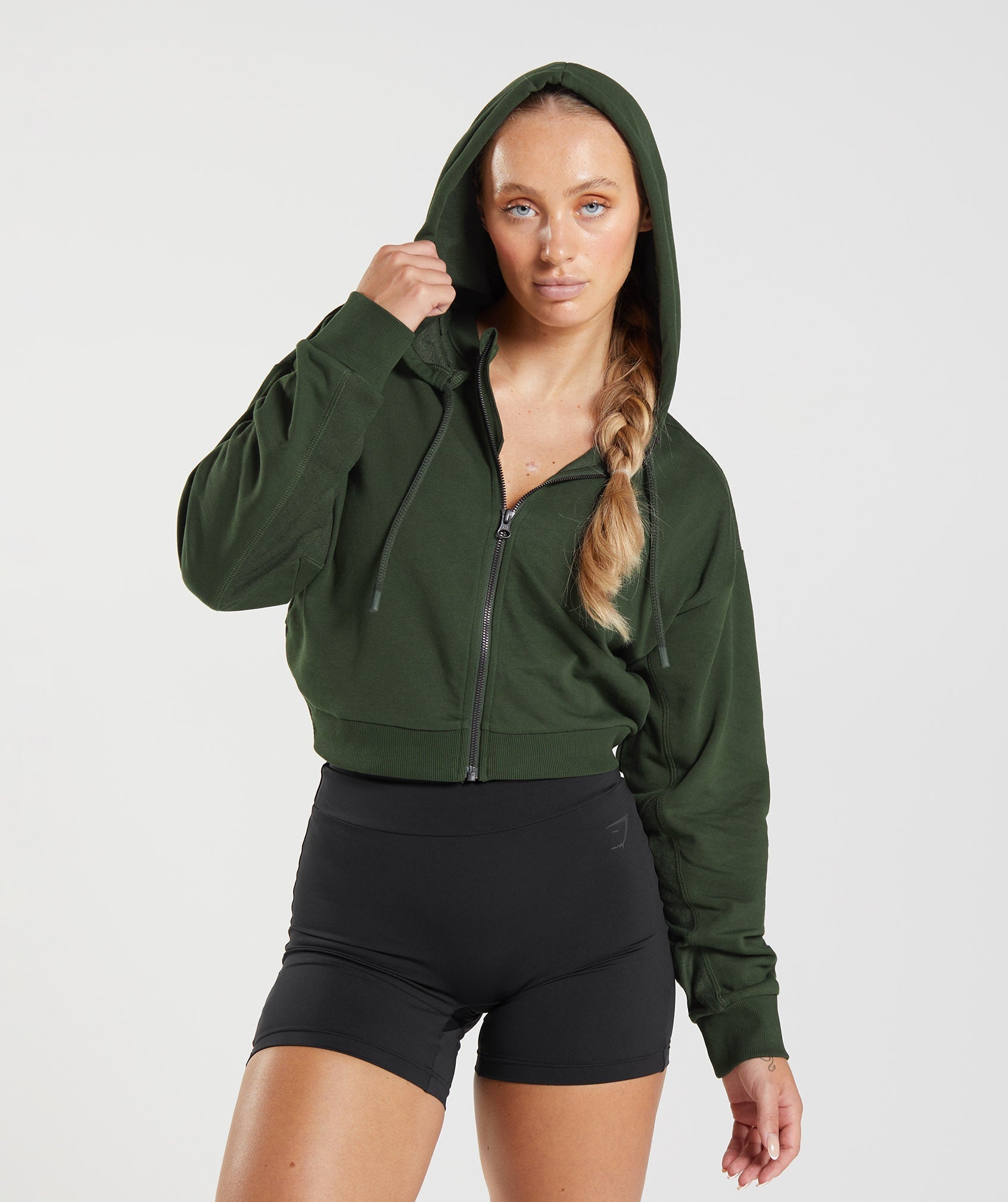 gs-power-cropped-zip-hoodie-moss-olive-aw22