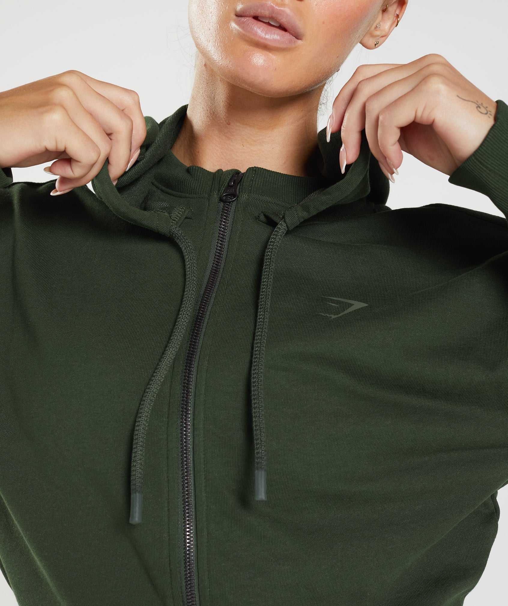 gs-power-cropped-zip-hoodie-moss-olive-aw22