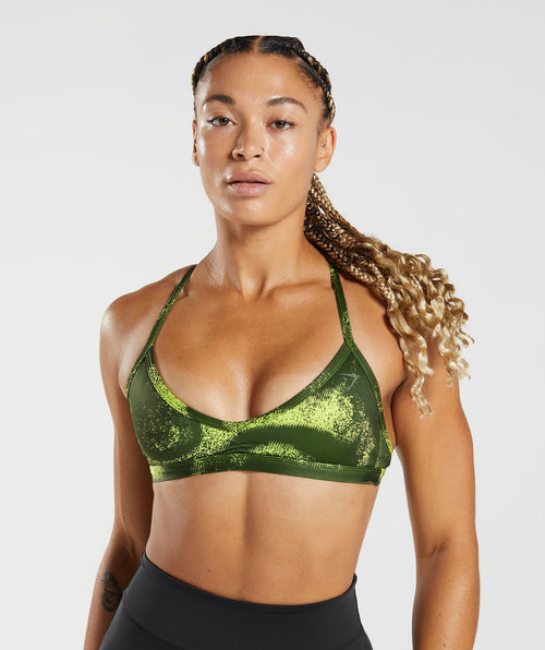 gs-power-minimal-sports-bra-moss-olive-print-aw22