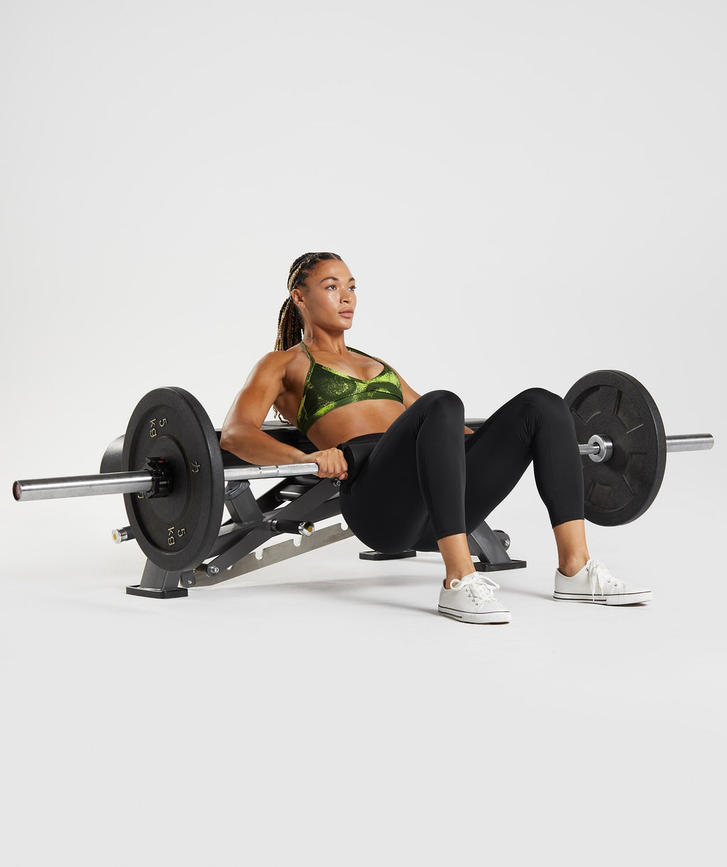 gs-power-minimal-sports-bra-moss-olive-print-aw22