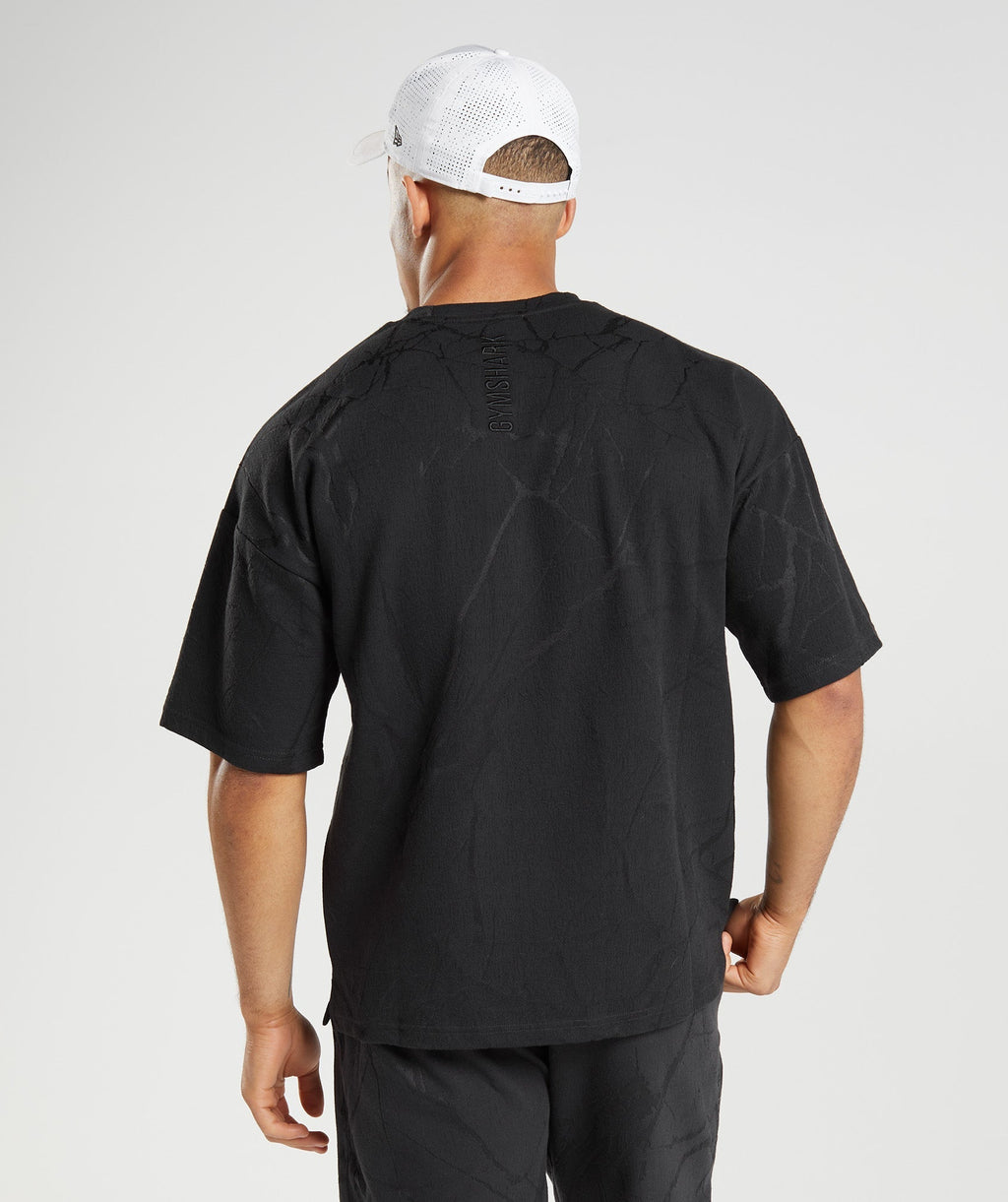 gymshark-power-short-sleeve-crew-black-print-ss22