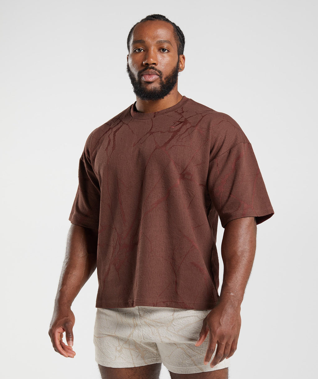 gymshark-power-short-sleeve-crew-cherry-brown-print-ss22