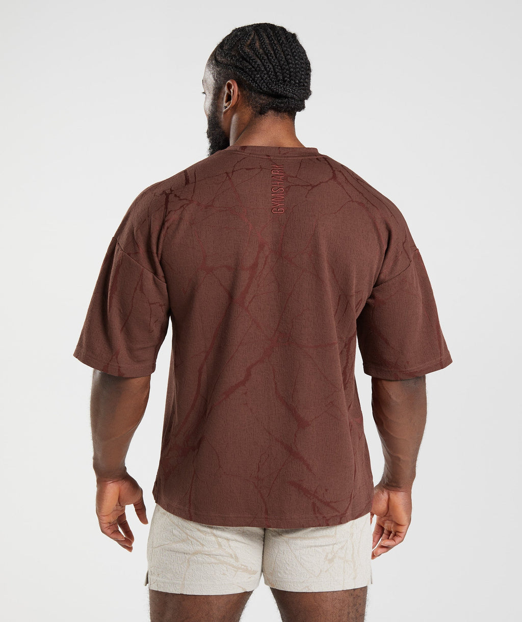 gymshark-power-short-sleeve-crew-cherry-brown-print-ss22