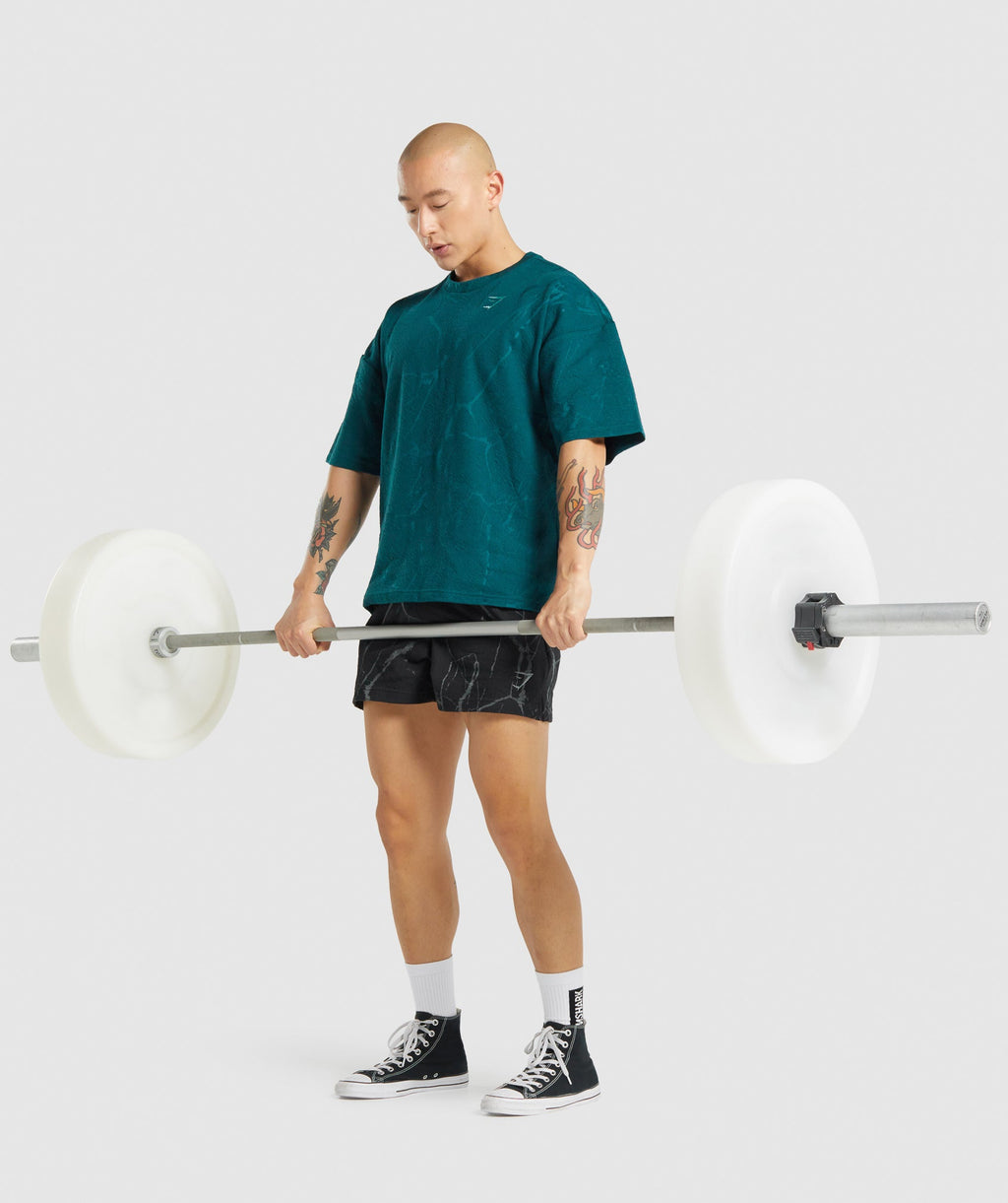 gymshark-power-short-sleeve-crew-teal-print-aw21