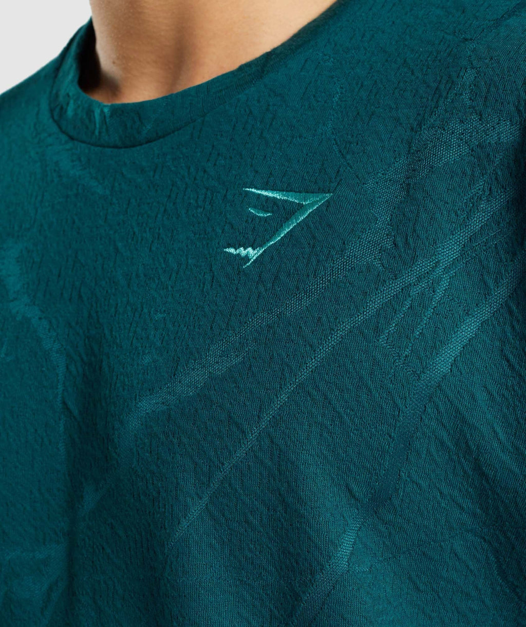 gymshark-power-short-sleeve-crew-teal-print-aw21