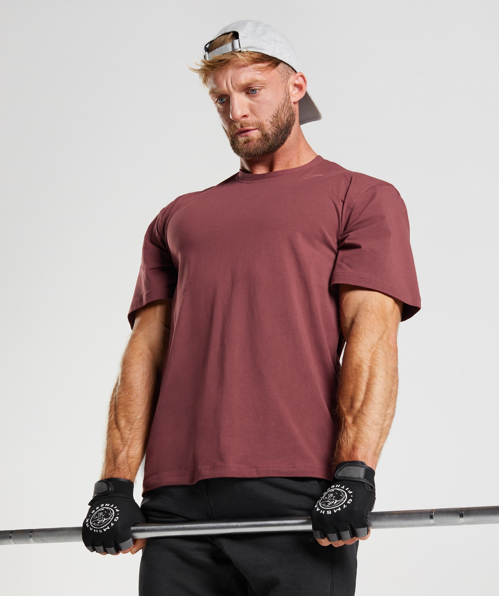 gymshark-power-t-shirt-cherry-brown-ss22