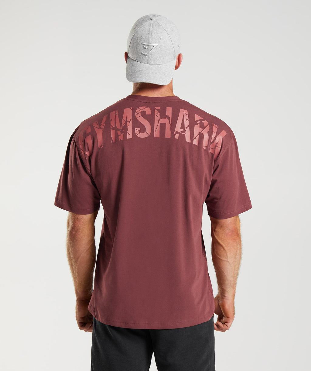 gymshark-power-t-shirt-cherry-brown-ss22