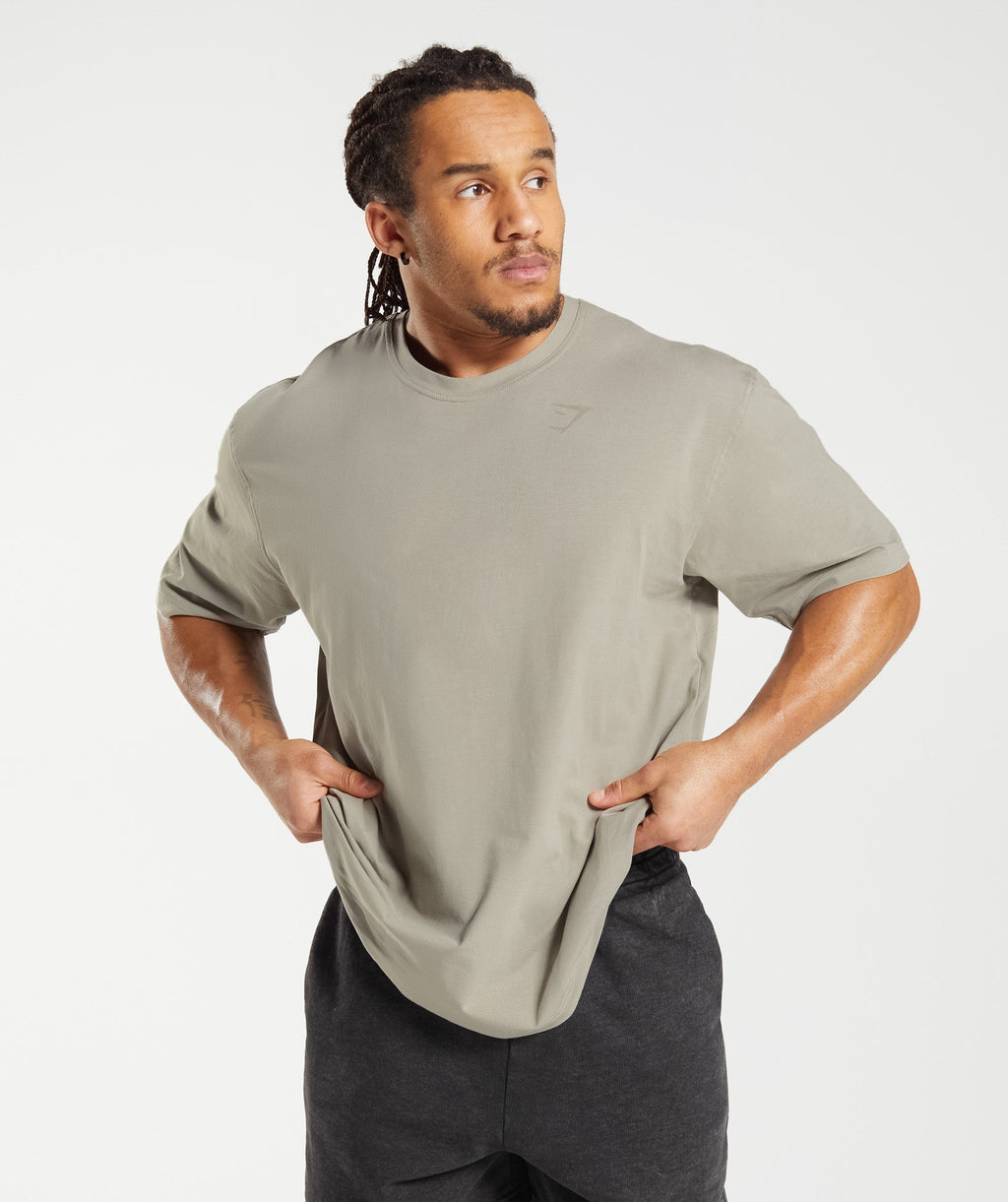 gymshark-power-t-shirt-ecru-brown-ss23