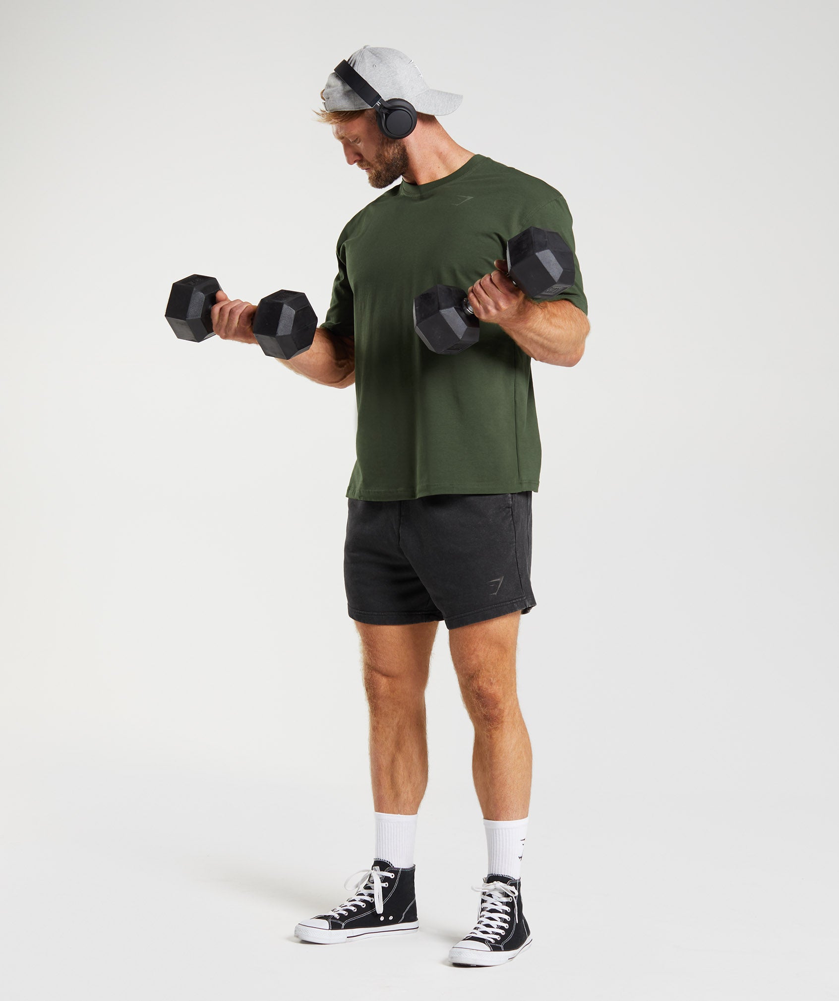 gymshark-power-t-shirt-moss-olive-aw22