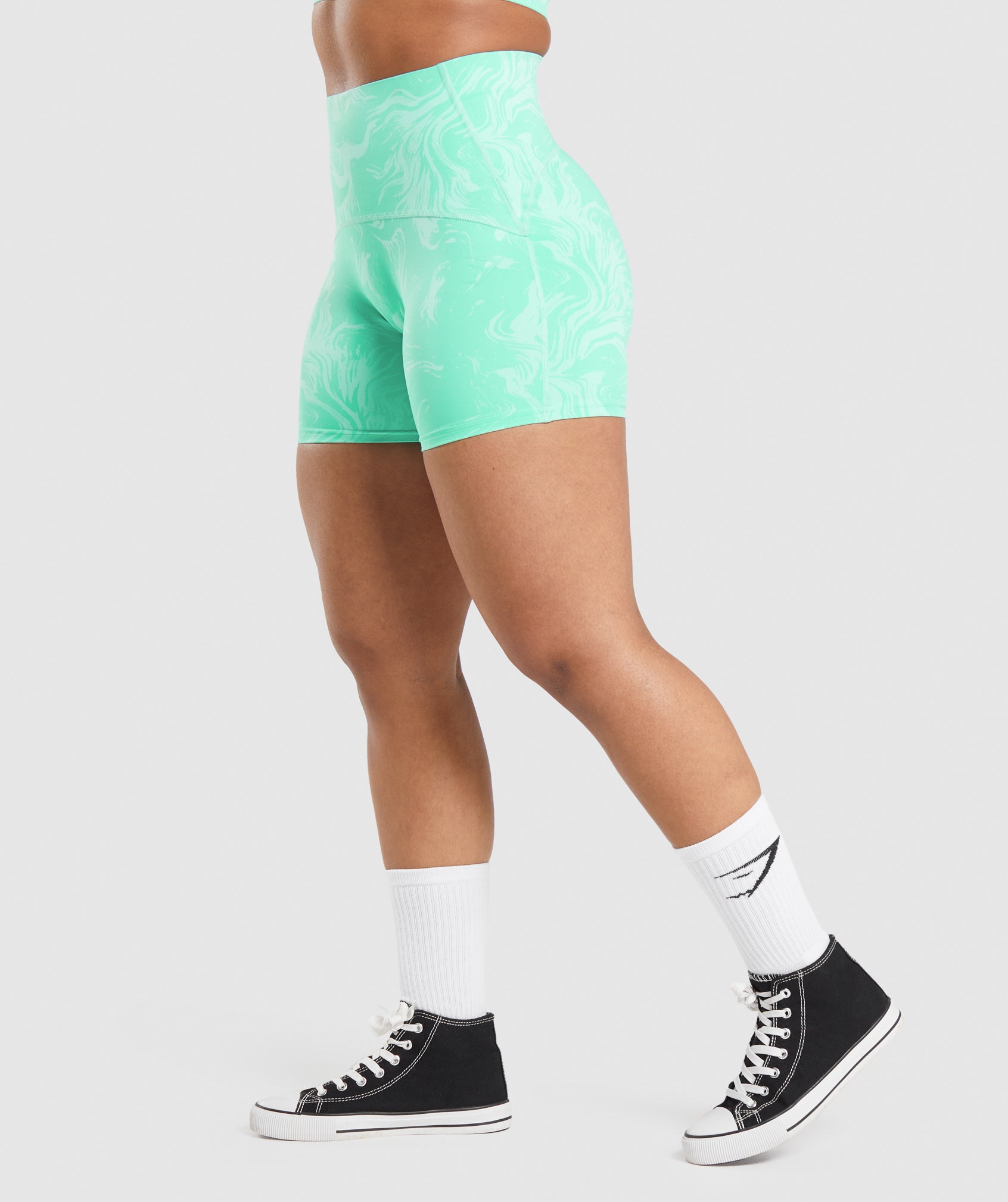gs-power-high-rise-shorts-bright-turquoise-print-ss22