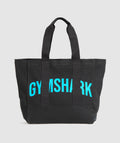 gymshark-power-tote-black-brand-blue-ss25