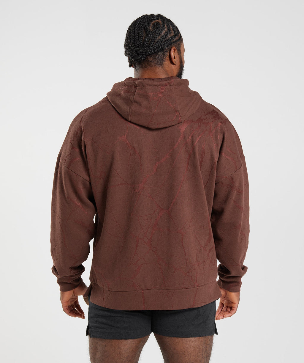 gymshark-power-zip-hoodie-cherry-brown-print-ss22