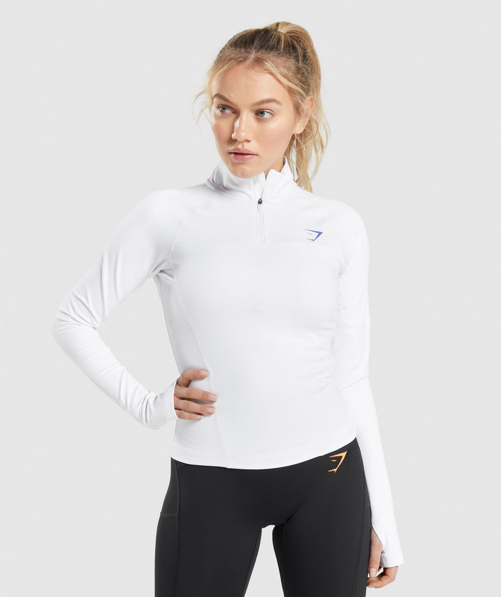 gymshark-pulse-1-4-zip-white-ss22