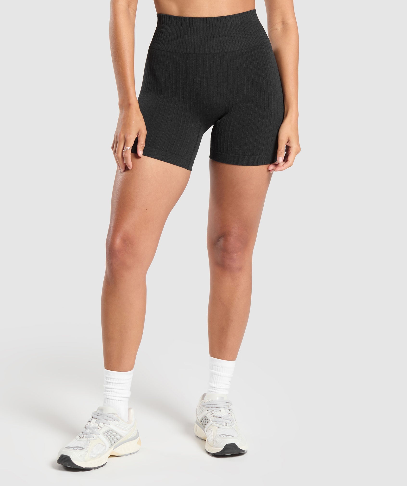 gymshark-luxe-seamless-shorts-coal-marl-aw24