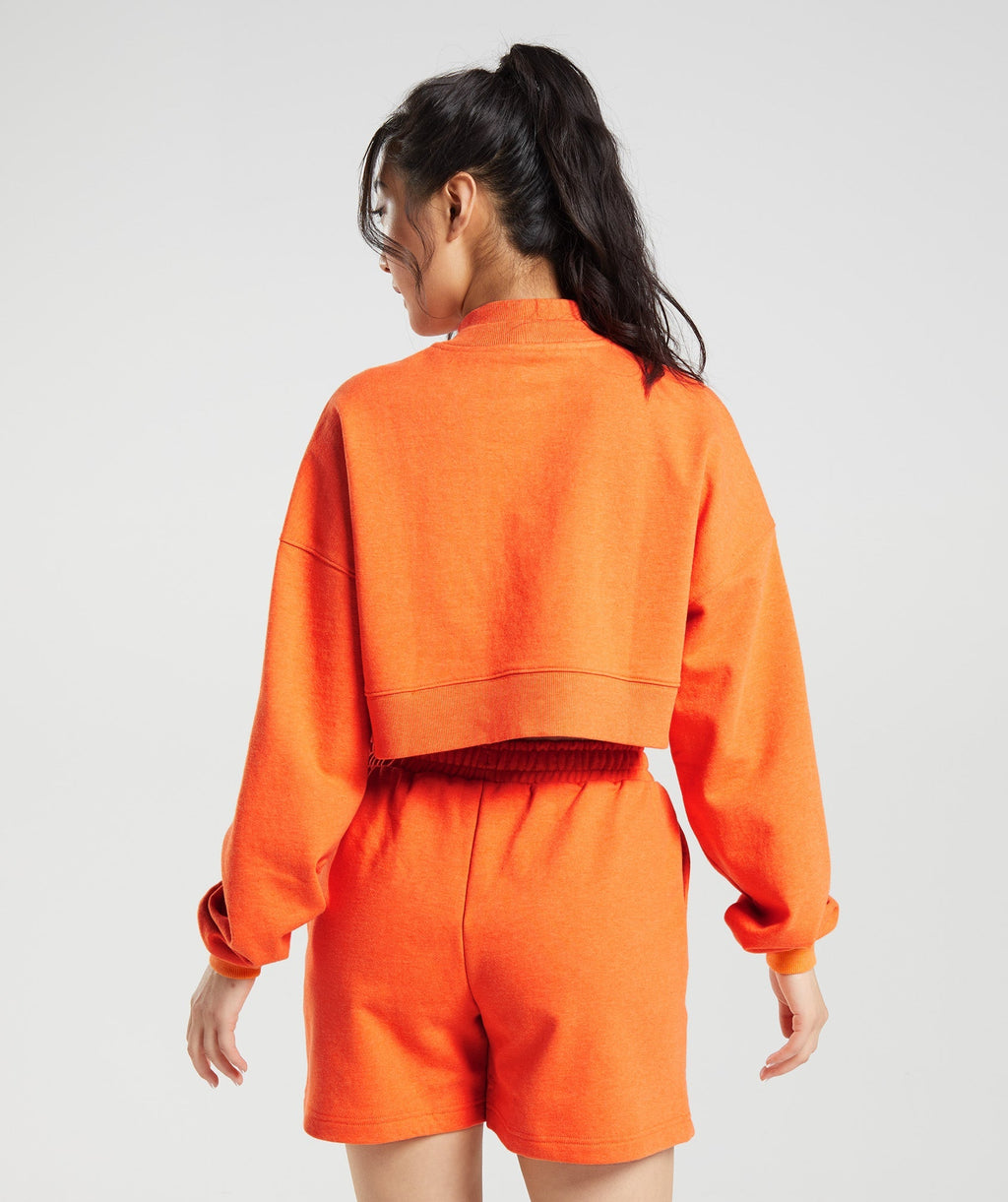 gymshark-rest-day-sweats-cropped-pullover-blaze-orange-marl-aw22